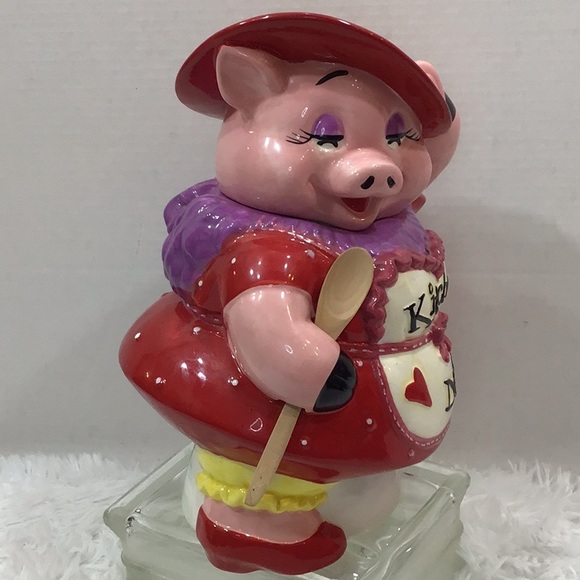 Kitchen Diva Miss Piglet cookie jar - Picture 5 of 11